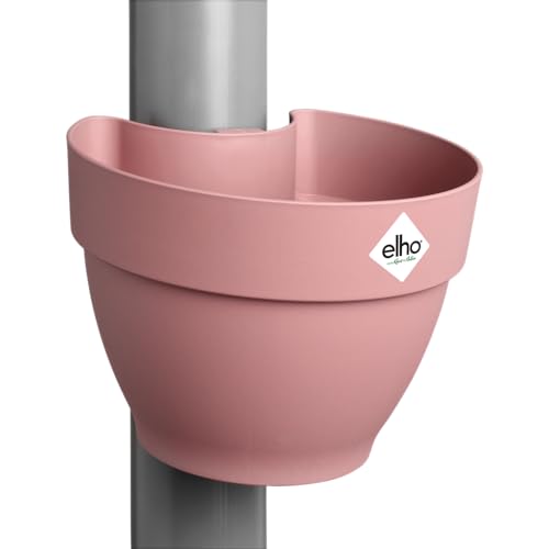 elho Vibia Campana Fallrohrpflanzgefäss 40 - Blumentopf für Regenrohr - vertikaler Garten - 100% recyceltem Plastik - Ø 21.6 x H 16.3 cm - Rosa/Puderrosa von elho