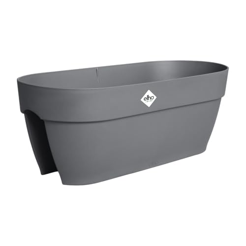 elho Vibia Campana Flower Bridge 60 - Blumenkasten Balkon mit Halterung - 100% Recyceltem Plastik - L 59 x B 26 x H 22 cm - Schwarz/Anthrazit elho Vibia Campana Flower Bridge 60 - Blumenkasten Balkon mit Halterung - 100% Recyceltem Plastik - L 59 x B 26 x H 22 cm - Schwarz/Anthrazit von elho