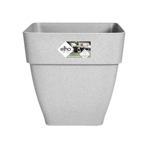 elho Vibia Campana Quadrat 30 - Blumentopf für Außen - Ø 28.8 x H 28.2 cm - Grau/Living Beton von elho