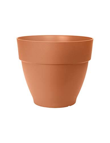 elho Vibia Campana Rund 55 - Blumentopf für Außen - Ø 54.5 x H 47.0 cm - Braun/Terra von elho