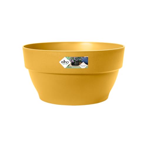 elho Vibia Campana Schale 27 - Blumentopf für Außen - Ø 27.0 x H 14.0 cm - Gelb/Honig Gelb elho Vibia Campana Schale 27 - Blumentopf für Außen - Ø 27.0 x H 14.0 cm - Gelb/Honig Gelb von elho