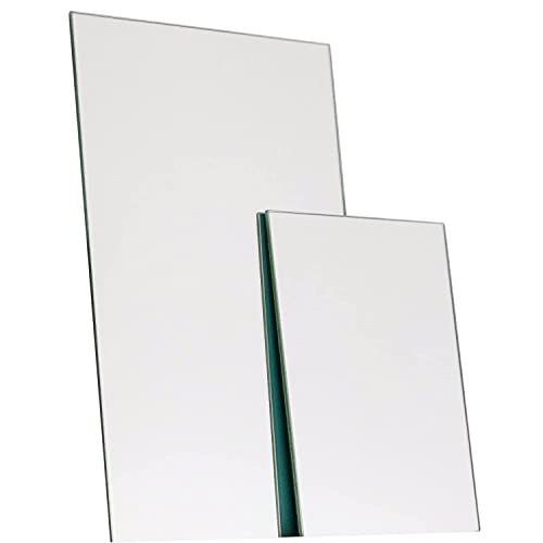 elisando Spiegel auf Maß 60x40 cm Stärke 3mm | Spiegelzuschnitt 600 x 400 x 3 mm | Viele Maße verfügbar! | Spiegelfliesen Wandspiegel von elisando