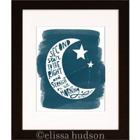 Zweiter Stern Rechts Peter Pan Wandbild Fürs Kinderzimmer von elissahudson