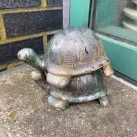 Schildkröten Dekor | Stapel Schildkröte Gartendekor Gartenskulptur Teich Gartendeko Keramik von elizabethsceramicss