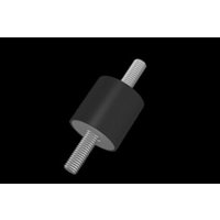 Gummi-Metall-Puffer zylindrisch Typ A D25xH30mm M6x18 NR57 von elko