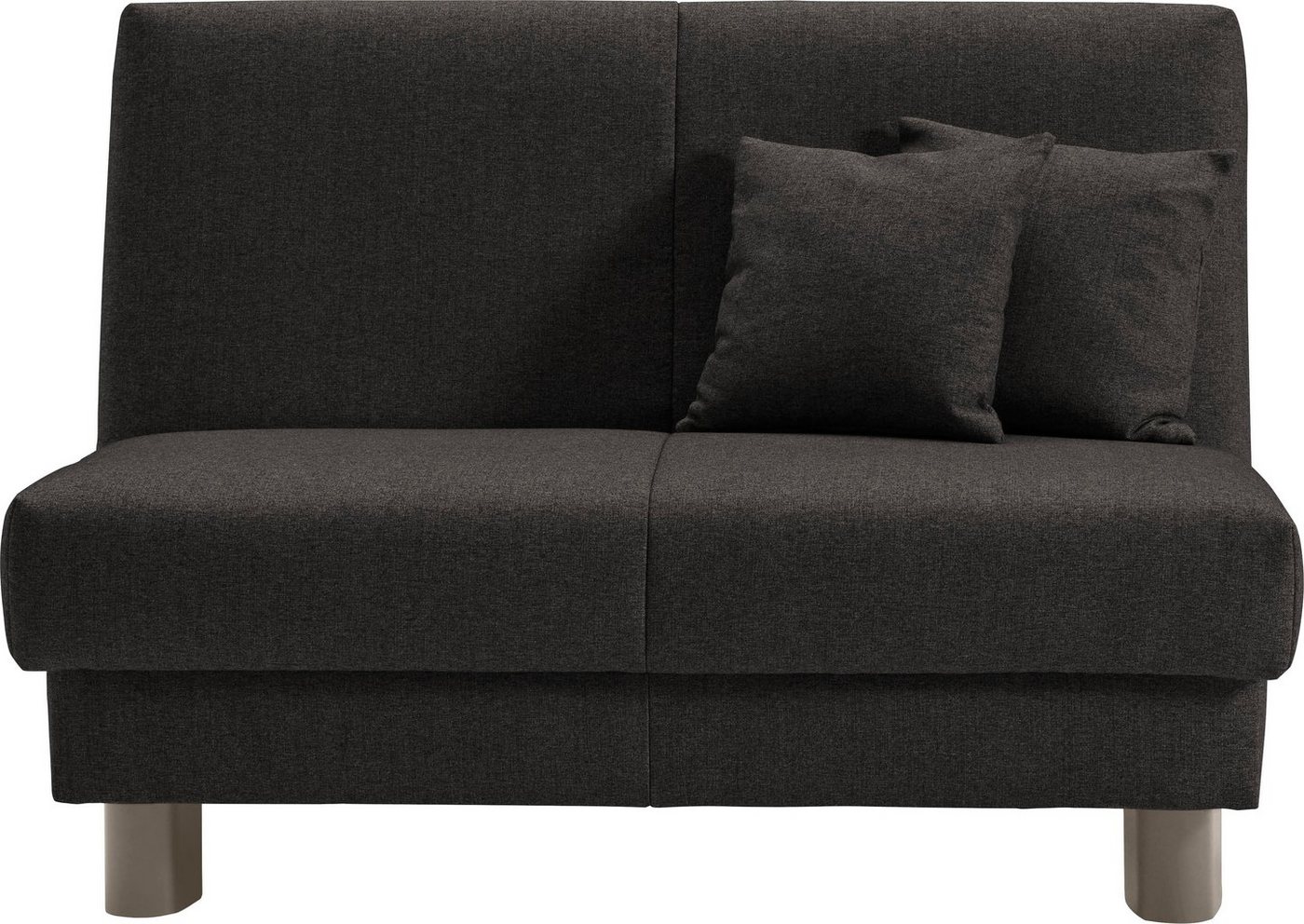 ell + ell Schlafsofa Enny, Liegefläche Breite 120 oder 140 cm, Liegehöhe 40 cm, Füße alufarben von ell + ell