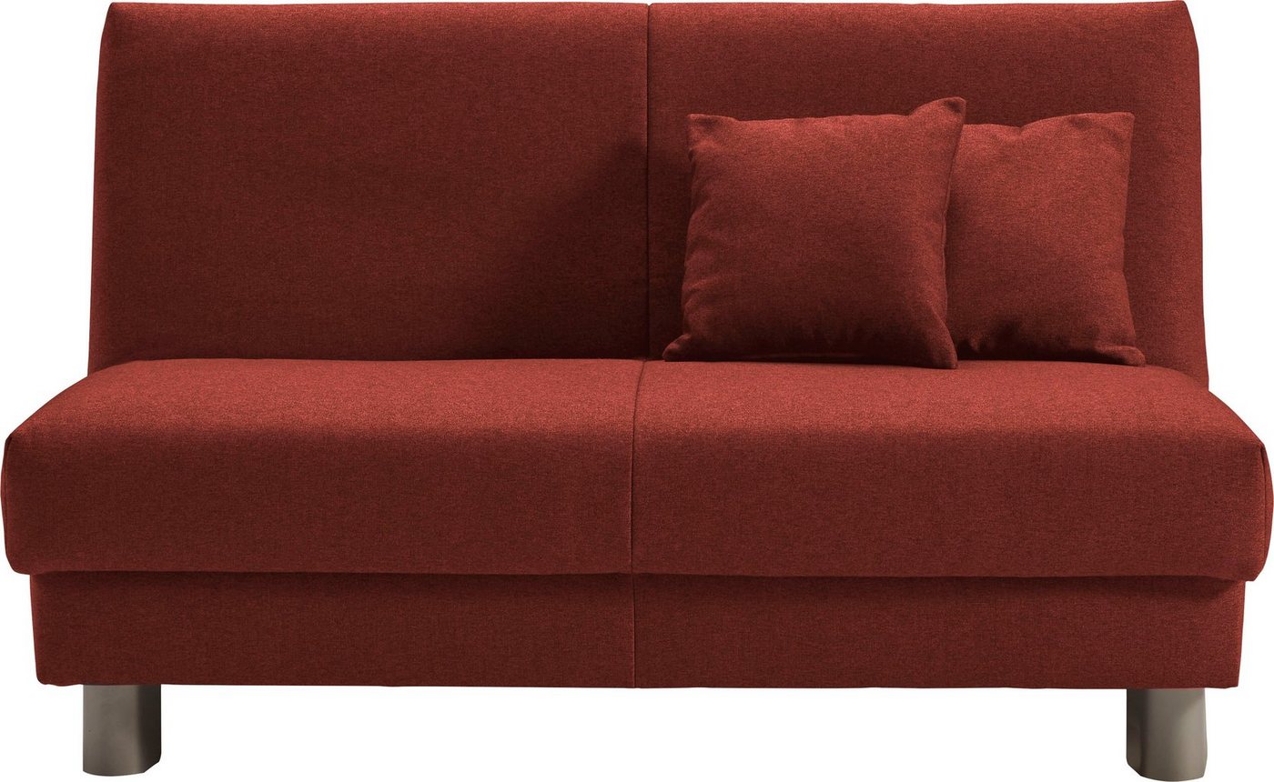 ell + ell Schlafsofa Enny, Liegefläche Breite 120 oder 140 cm, Liegehöhe 40 cm, Füße alufarben von ell + ell