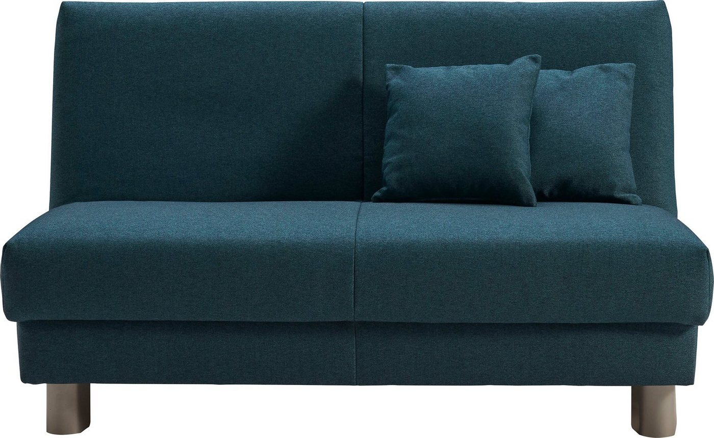 ell + ell Schlafsofa Enny, Liegefläche Breite 120 oder 140 cm, Liegehöhe 40 cm, Füße alufarben von ell + ell