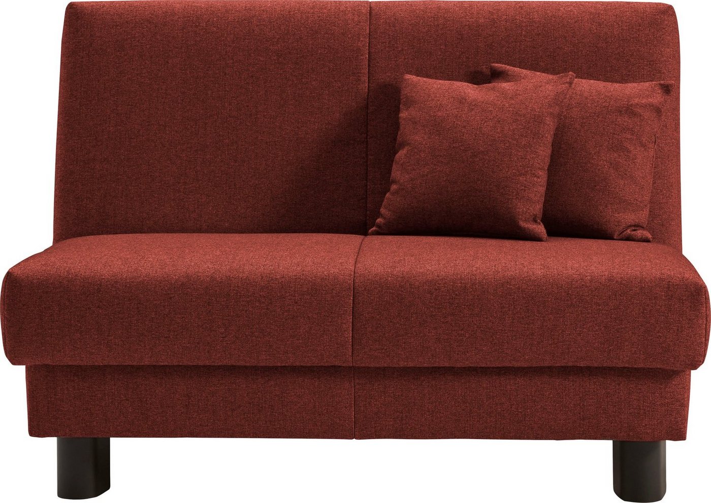 ell + ell Schlafsofa Enny, Liegefläche Breite 120 oder 140 cm, Liegehöhe 40 cm, Füße schwarz von ell + ell