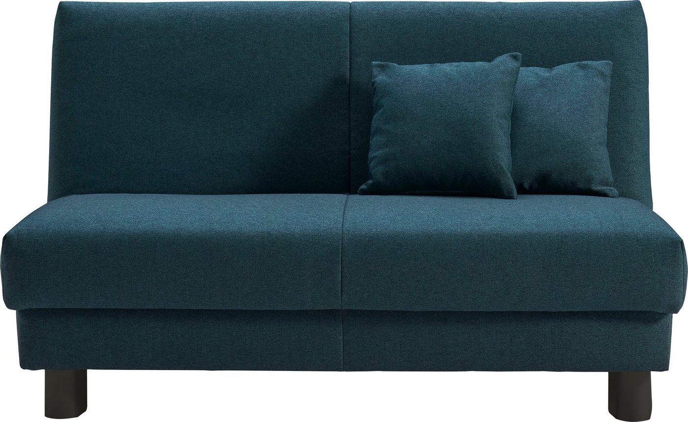 ell + ell Schlafsofa Enny, Liegefläche Breite 120 oder 140 cm, Liegehöhe 40 cm, Füße schwarz von ell + ell