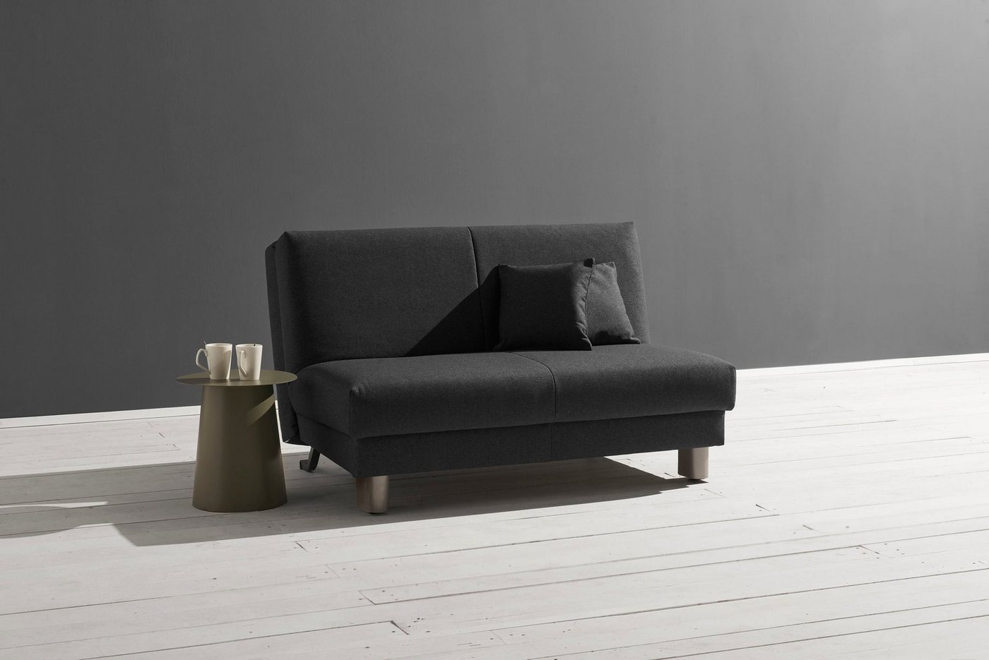ell + ell Schlafsofa Enny, Liegefläche Breite 120 oder 140 cm, Liegehöhe 45 cm, Füße alufarben ell + ell Schlafsofa Enny, Liegefläche Breite 120 oder 140 cm, Liegehöhe 45 cm, Füße alufarben von ell + ell