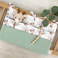 Bettutensilo I Organizer Am Babybett Betttasche Hängeutensilo von ellakiddys