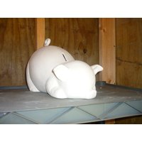 Lg Porkus Pig Bank Fertig Zum Malen von ellareid2