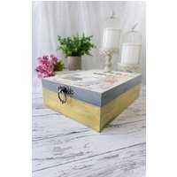 Aufbewahrungsbox Für Tee | Organizer Teebeutelhalter Holz Box Teekiste Vintage Teedose Geschenk Teeliebhaber Rustikale Bauernhaus Dekoration von ellsartsyworkshop