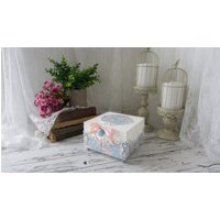 Shabby Chic Kleine Blumen Teedose | Teebeutel Organizer Box Mit 4 Fächern Holz Tee Vorratsdose Teeliebhaber Einweihungsgeschenk von ellsartsyworkshop