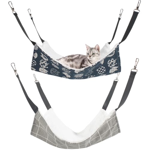 elook Katzen-Hängematten-Bett, Plüsch-Hängematte, Kaninchenbett, Meerschweinchen-Hängematte, einfach zu installieren, passend für kleine Tiere – 35 cm x 35 cm, 2 Stück elook Katzen-Hängematten-Bett, Plüsch-Hängematte, Kaninchenbett, Meerschweinchen-Hängematte, einfach zu installieren, passend für kleine Tiere – 35 cm x 35 cm, 2 Stück von elook