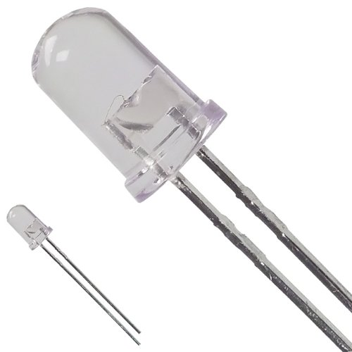 elpohl 20 x 5mm LED weiß + 12V Widerstand 12000mcd LEDs weiße Leuchtdioden Dioden sehr hell kaltweiß Tageslichtweiß von elpohl