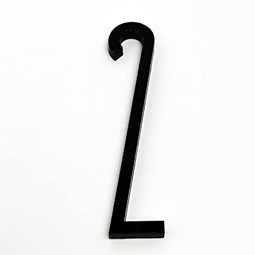 3D Moderne Selbstklebende Haus Plaque Zahlen 0-9 Brief A-F 3/4 Zoll Schwarz Tür Zeichen Digit Alphabet Aufkleber Galvani Hause Zimmer Hotel Büro Adresse Mailbox Signage (10cm,2) von elpruperif