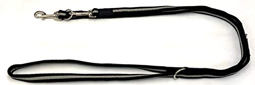 elropet Hundeleine Super-Soft 2,80m 4fach verstellbar schwarz-grau v von elropet
