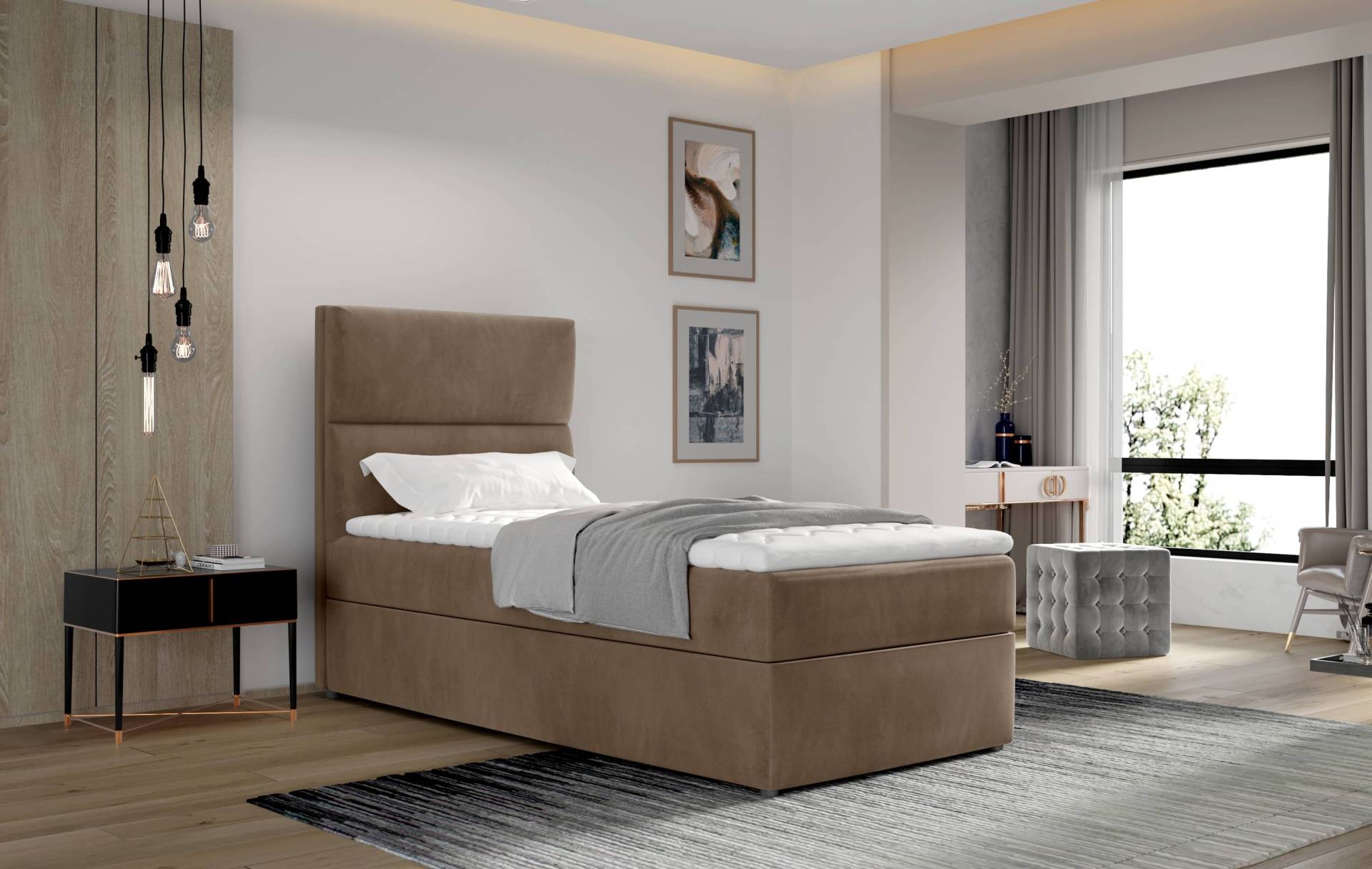 Arco Boxspringbett: Große Träume in kleinem Format Arco Boxspringbett: Große Träume in kleinem Format von eltap