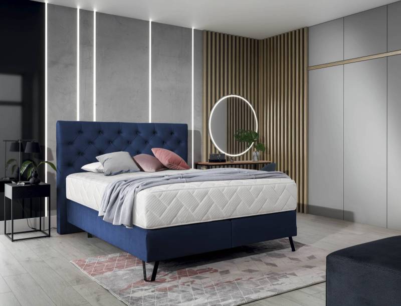Boxspringbett Bertina – Ihr Traum vom perfekten Schlaf in drei verschiedenen Größen von eltap