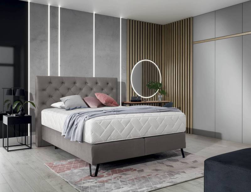 Boxspringbett Bertina – Ihr Traum vom perfekten Schlaf in drei verschiedenen Größen von eltap