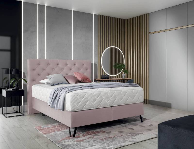 Boxspringbett Bertina – Ihr Traum vom perfekten Schlaf in drei verschiedenen Größen von eltap