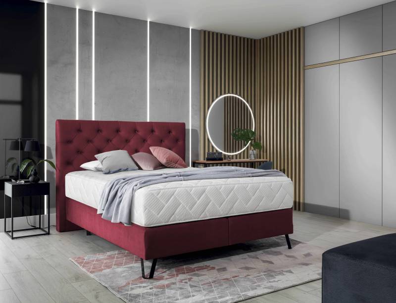 Boxspringbett Bertina – Ihr Traum vom perfekten Schlaf in drei verschiedenen Größen von eltap