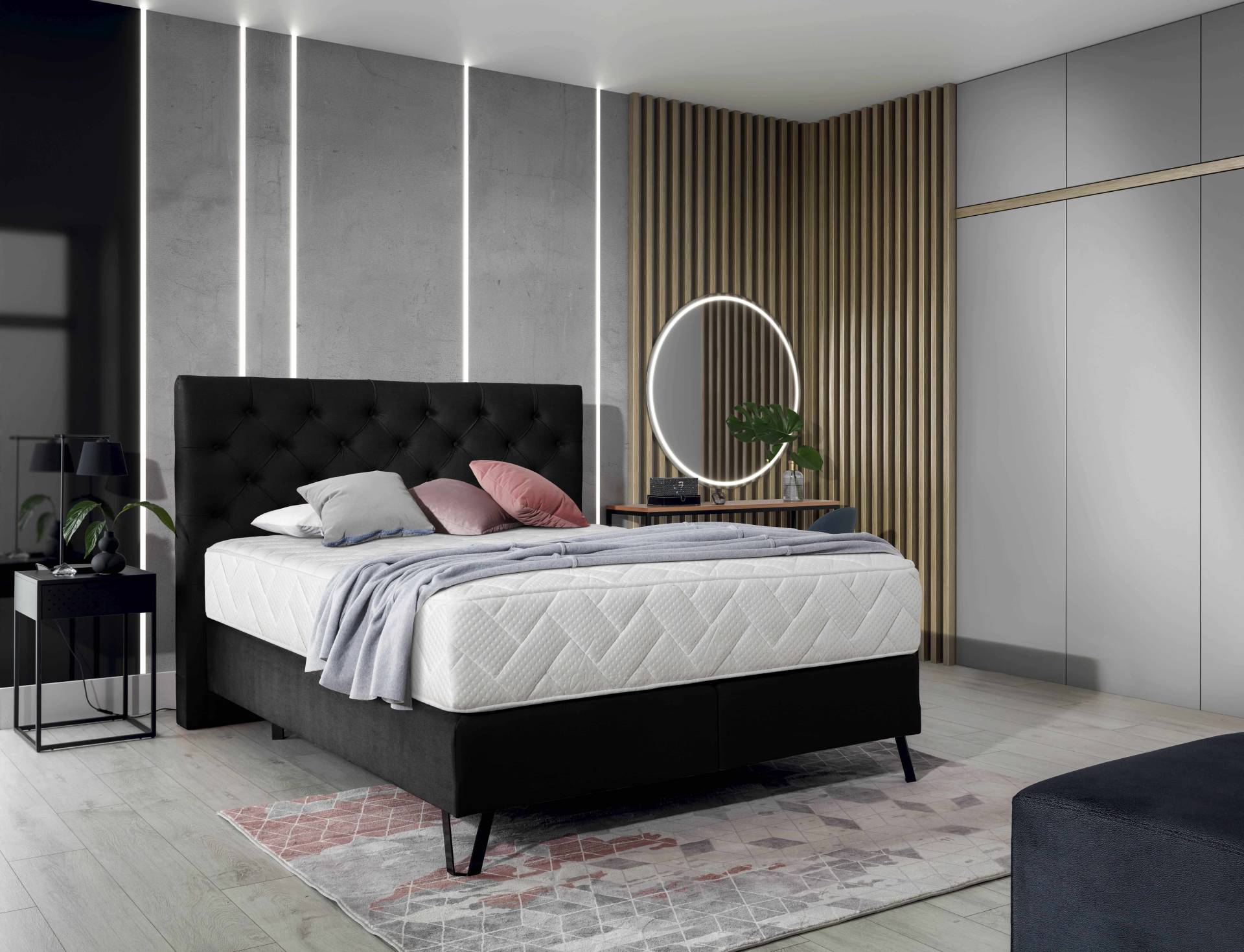 Boxspringbett Bertina – Ihr Traum vom perfekten Schlaf in drei verschiedenen Größen Boxspringbett Bertina – Ihr Traum vom perfekten Schlaf in drei verschiedenen Größen von eltap