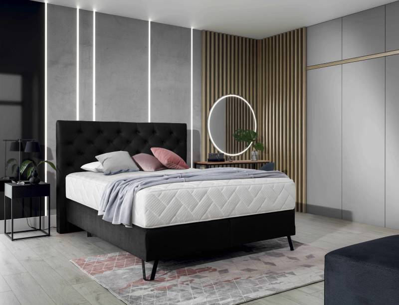 Boxspringbett Bertina – Ihr Traum vom perfekten Schlaf in drei verschiedenen Größen von eltap