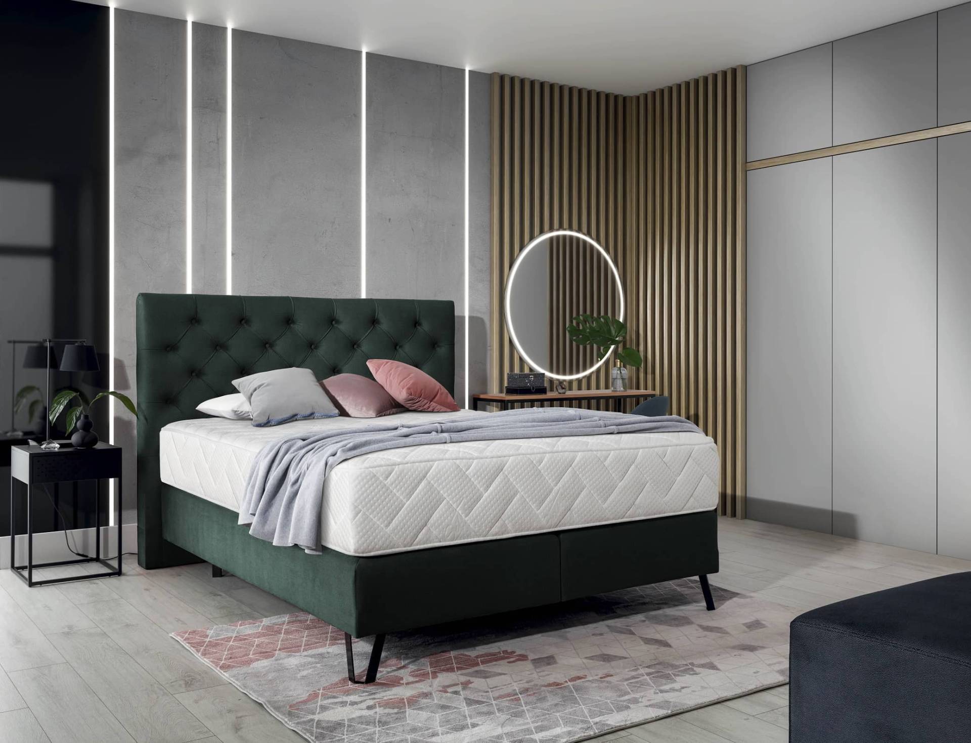 Boxspringbett Bertina – Ihr Traum vom perfekten Schlaf in drei verschiedenen Größen von eltap