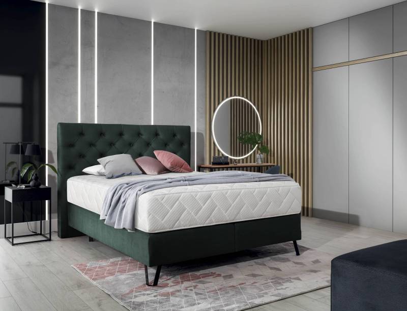 Boxspringbett Bertina – Ihr Traum vom perfekten Schlaf in drei verschiedenen Größen von eltap