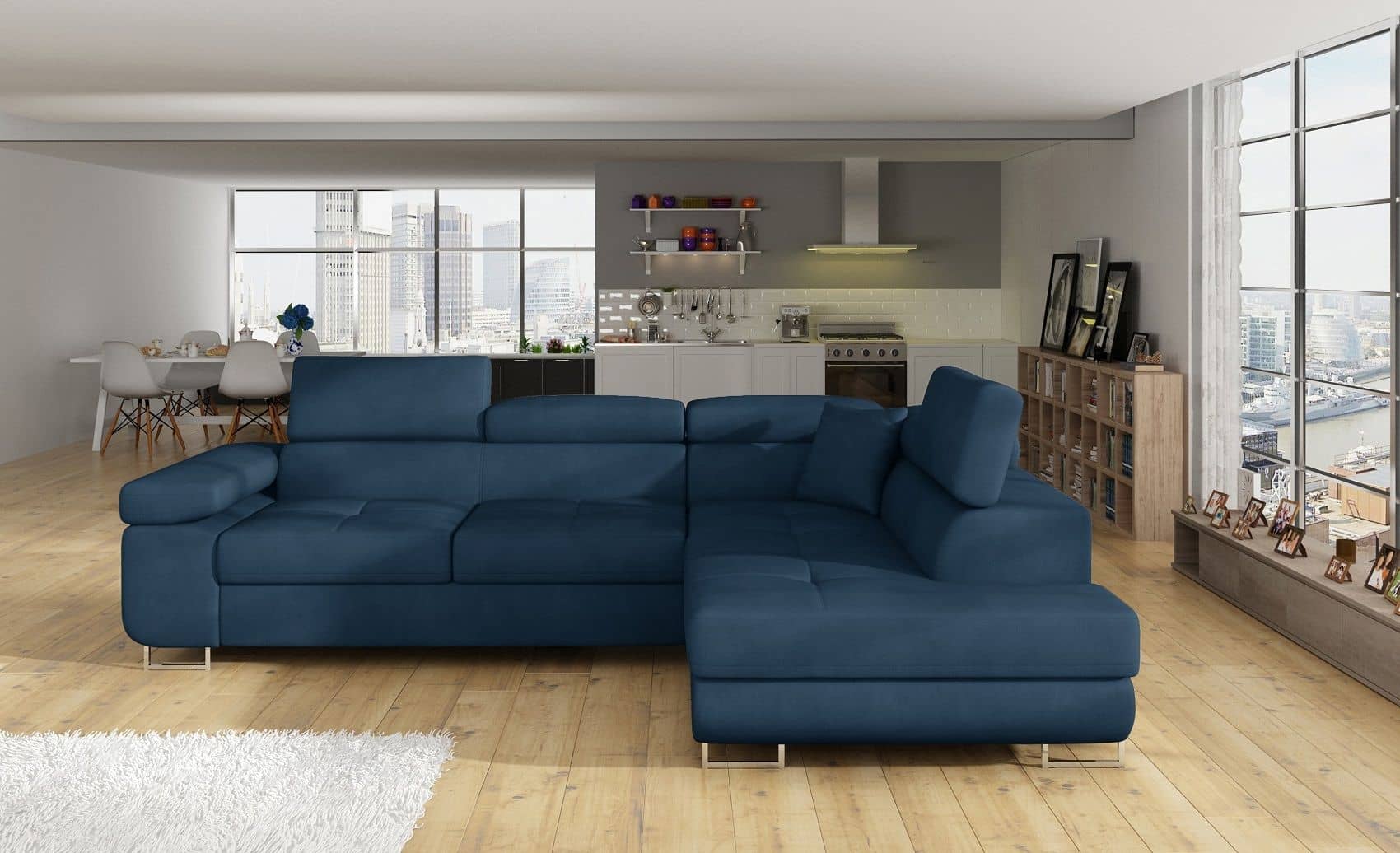 Ecksofa Anton mit Schlaffunktion – Eltap, verstellbare Kopfstützen Ecksofa Anton mit Schlaffunktion – Eltap, verstellbare Kopfstützen von eltap