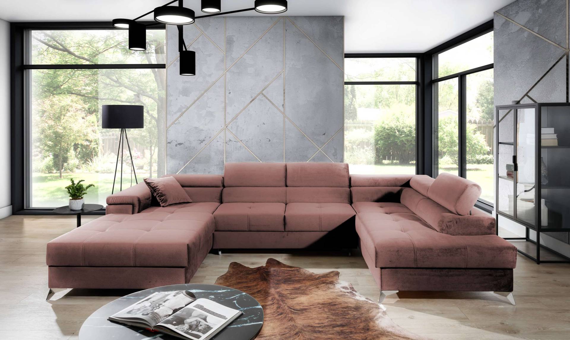 Wohnlandschaft mit Schlaffunktion Pardo – Das Statement-Stück für Design-Liebhaber von eltap