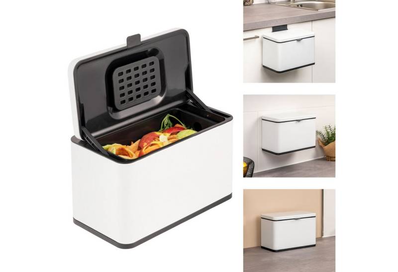 eluno Biomülleimer 3L mit Kohlefilter, Komposteimer von eluno