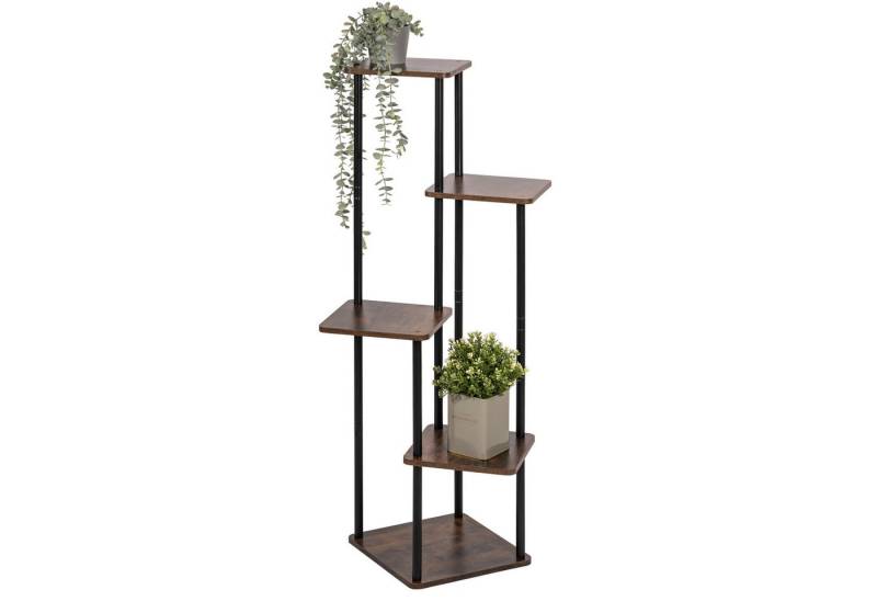 eluno Blumenständer Blumenregal aus FSC-zertifiziertem MDF-Holz und Metall von eluno