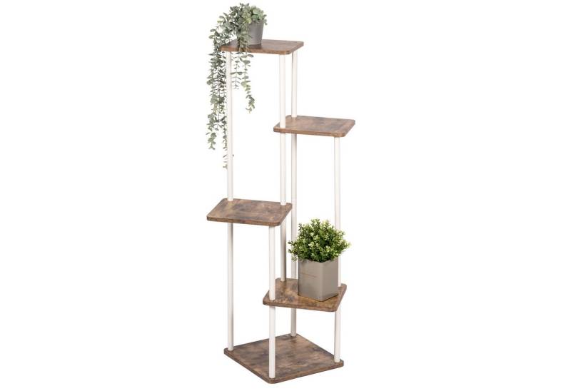 eluno Blumenständer Blumenregal aus FSC-zertifiziertem MDF-Holz und Metall von eluno