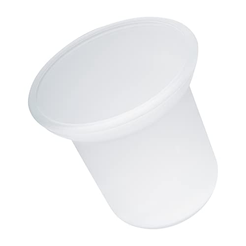 eluno Ersatzglas für Toilettenbürsten, WC-Garnituren, WC-Glas satiniert milchig von eluno