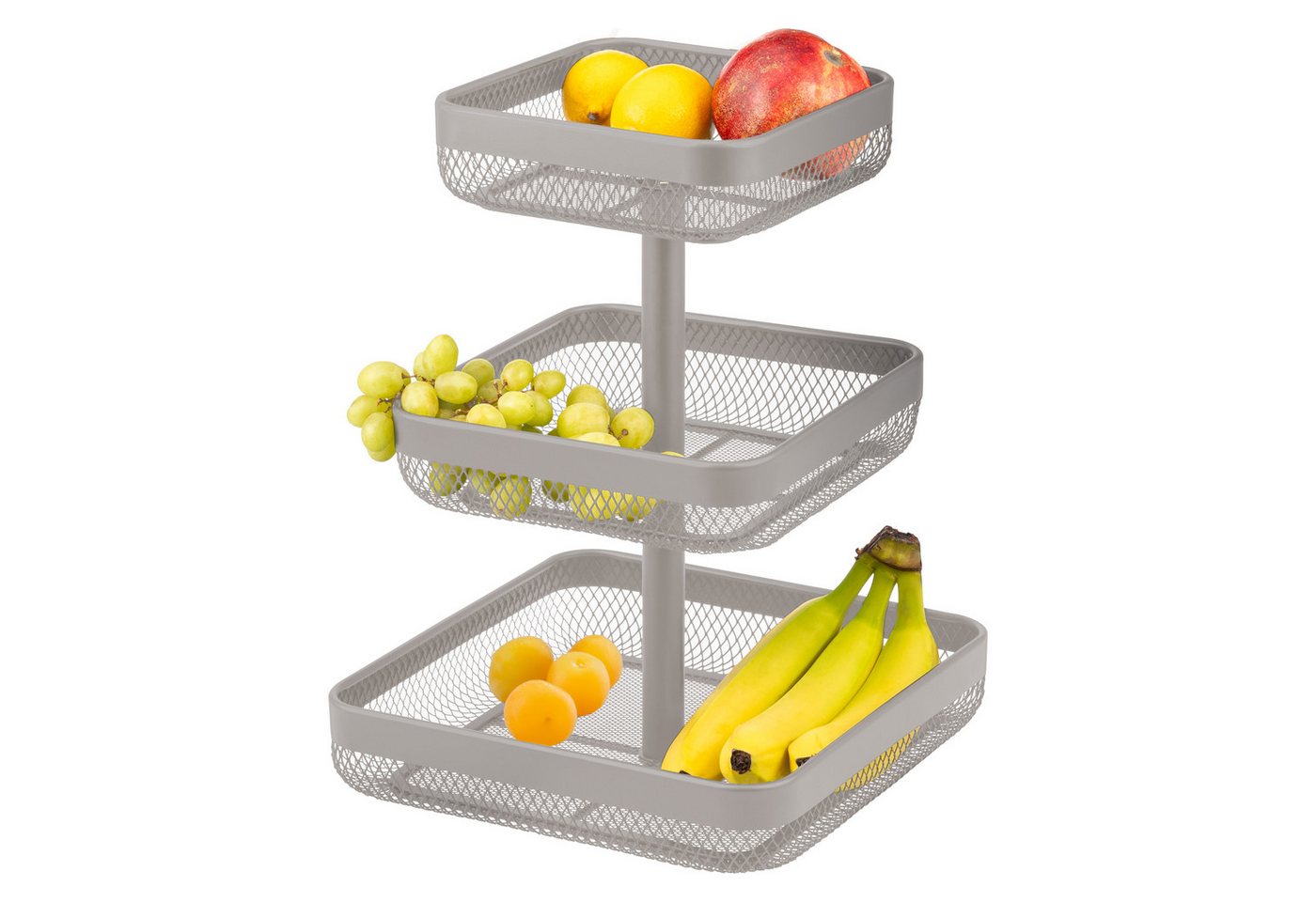 eluno Obstschale 3-stöckig / Brotkorb, Obstkorb aus Metall, taupe eluno Obstschale 3-stöckig / Brotkorb, Obstkorb aus Metall, taupe von eluno