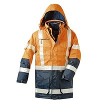 elysee® Herren Warnjacke WALLACE orange, marine Größe M von elysee®