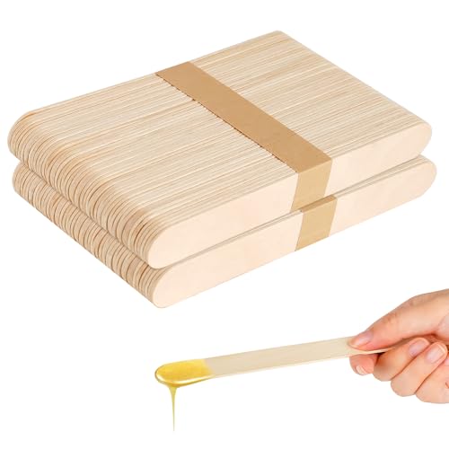elzle Holzspatel Waxing, 100 Stück Holzspatel für Haarentfernung, 5.9 Inch Wachs Spatel Wachs Sticks Augenbrauen Waxing Applikatoren Holz Gesicht Körper Haarentfernungssticks,Spatel Holz für Eiss elzle Holzspatel Waxing, 100 Stück Holzspatel für Haarentfernung, 5.9 Inch Wachs Spatel Wachs Sticks Augenbrauen Waxing Applikatoren Holz Gesicht Körper Haarentfernungssticks,Spatel Holz für Eiss von elzle