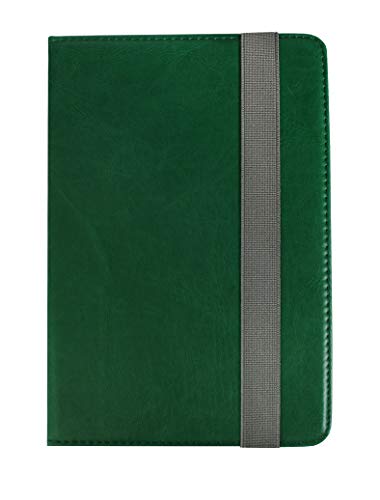 emartbuy Universal 7 Zoll - 8 Zoll Glänzendes Grün Multi-Winkel Folio Brieftasche Case Abdeckung Mit Kartensteckplätzen Und Stylus Stift Geeignet Für Die Unten Aufgeführten Ausgewählten Geräte von emartbuy