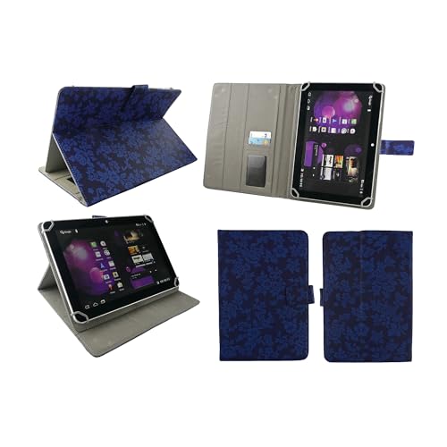 emartbuy Universal 7 Zoll - 8 Zoll Vintage Blumen Blu Multi Angle Folio Brieftasche Case Cover Hulle Abdeckung Mit Card Slots Und Stylus Stift Geeignet Für Ausgewählte Geräte Aufgeführt Unten emartbuy Universal 7 Zoll - 8 Zoll Vintage Blumen Blu Multi Angle Folio Brieftasche Case Cover Hulle Abdeckung Mit Card Slots Und Stylus Stift Geeignet Für Ausgewählte Geräte Aufgeführt Unten von emartbuy