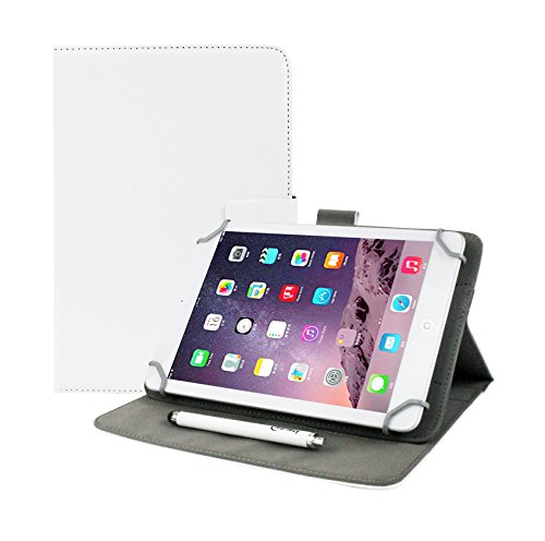 emartbuy Universal 7 Zoll - 8 Zoll Weiß Multi Angle Folio Brieftasche Case Cover Hulle Abdeckung Mit Card Slots Und Stylus Stift Geeignet Für Ausgewählte Geräte Aufgeführt Unten emartbuy Universal 7 Zoll - 8 Zoll Weiß Multi Angle Folio Brieftasche Case Cover Hulle Abdeckung Mit Card Slots Und Stylus Stift Geeignet Für Ausgewählte Geräte Aufgeführt Unten von emartbuy