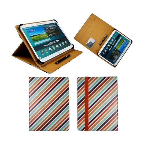 emartbuy Universal 9-10 Zoll Süßigkeitsstreifen Multi Angle Folio Brieftasche Case Cover Mit Card Slots Schwarz Elastische Strap Und Stylus Stift Geeignet Für Ausgewählte Geräte Aufgeführt Unten emartbuy Universal 9-10 Zoll Süßigkeitsstreifen Multi Angle Folio Brieftasche Case Cover Mit Card Slots Schwarz Elastische Strap Und Stylus Stift Geeignet Für Ausgewählte Geräte Aufgeführt Unten von emartbuy