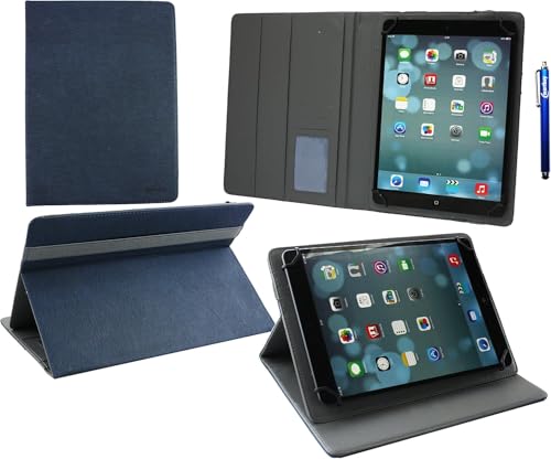 emartbuy Universal 9.1 Zoll - 10.1 Zoll Dark Blu Multi Angle Folio Brieftasche Case Cover Hulle Abdeckung Mit Card Slots Grau Interior Und Stylus Geeignet Für Ausgewählte Geräte Aufgeführt Unten emartbuy Universal 9.1 Zoll - 10.1 Zoll Dark Blu Multi Angle Folio Brieftasche Case Cover Hulle Abdeckung Mit Card Slots Grau Interior Und Stylus Geeignet Für Ausgewählte Geräte Aufgeführt Unten von emartbuy