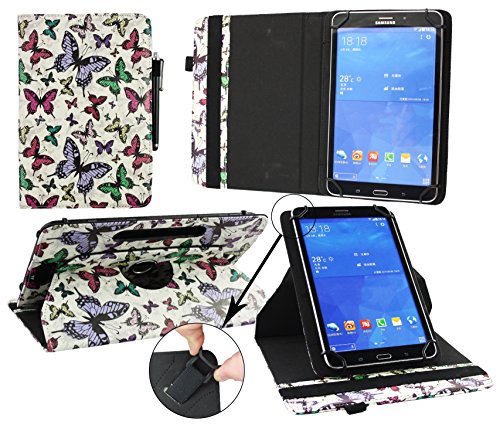 emartbuy Universal 9.1 Zoll - 10.1 Zoll Mehrfarbige Schmetterlinge 360 Degree Rotierend Stand Folio Wallet Case Cover Hulle Abdeckung Und Stylus Stift Geeignet Für Ausgewählte Geräte Aufgeführt Unten emartbuy Universal 9.1 Zoll - 10.1 Zoll Mehrfarbige Schmetterlinge 360 Degree Rotierend Stand Folio Wallet Case Cover Hulle Abdeckung Und Stylus Stift Geeignet Für Ausgewählte Geräte Aufgeführt Unten von emartbuy