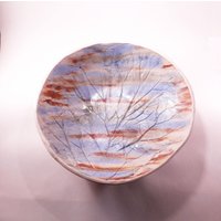 Große Keramikschale, Sommer-Schale, Sonnenuntergang Schale, Blaue Handgefertigte Keramik Dekor, Und Keramik, Dekor Große Keramikschale, Sommer-Schale, Sonnenuntergang Schale, Blaue Handgefertigte Keramik Dekor, Und Keramik, Dekor von embeCeramics