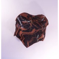 Handgemachte Schale Gepresste Blätter. Handgemachte Schale, Wohndeko, Küchendeko, Braune Handarbeit von embeCeramics