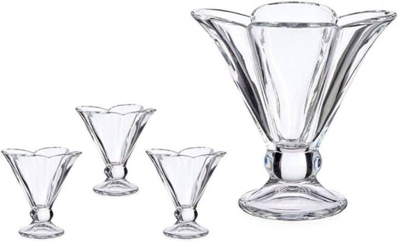 emeco Eisschale 6er Eisbecher Dessertschalen Eisschalen Eisschale Eisgläser Eis Blume, Glas, (6-tlg) von emeco